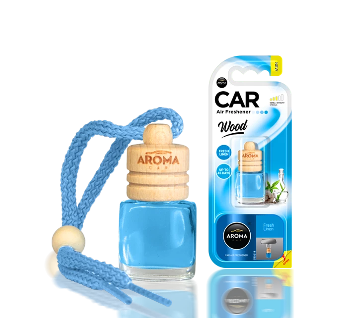 AROMA CAR WOOD 6ML (FRESH LINEN )