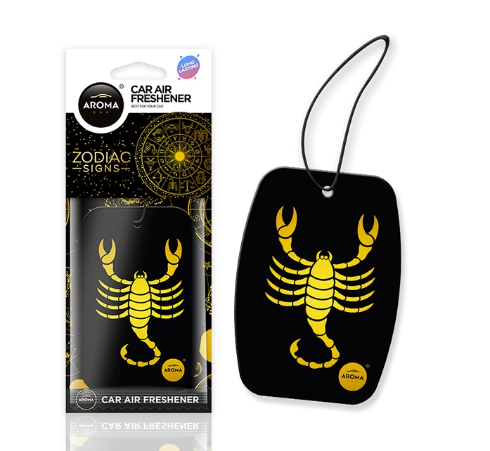 AROMA CAR CELLULOSE ZODIAC SIGNS(SCORPIO)