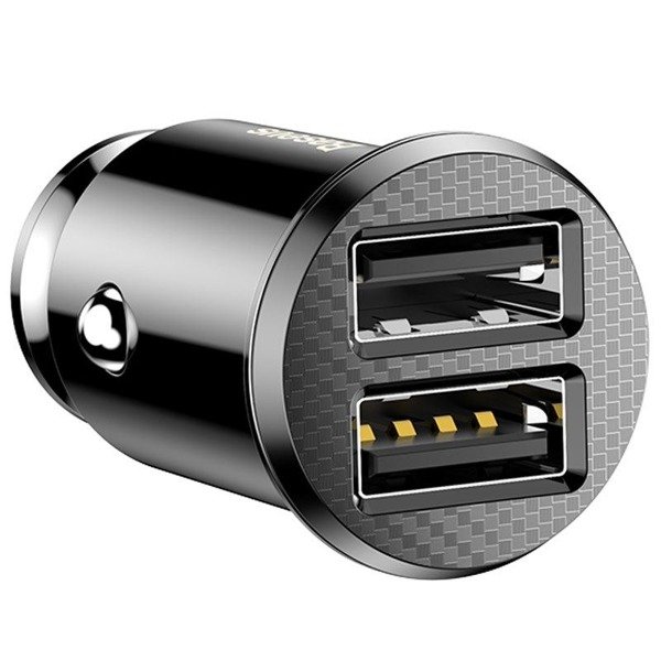 Car charger GRAIN 2x USB 5V 3.1A black