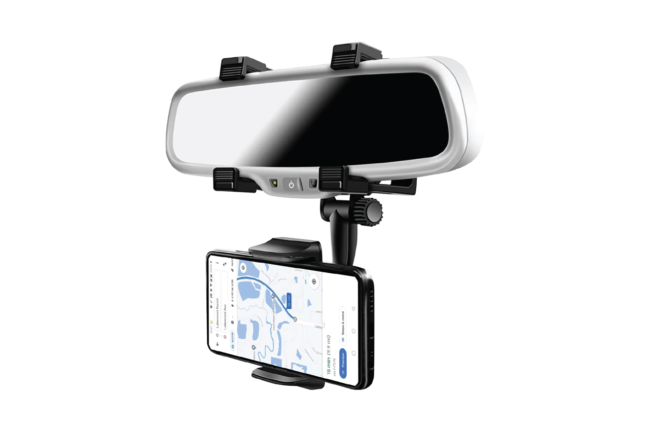 Rearview mirror phone holder HOLD-17