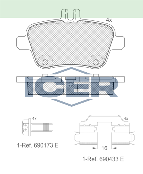 Brake Pad Set, Disc Brake  182039-067