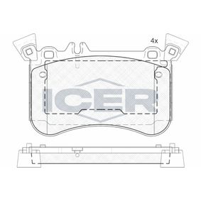 Brake Pad Set, Disc Brake  182042-203