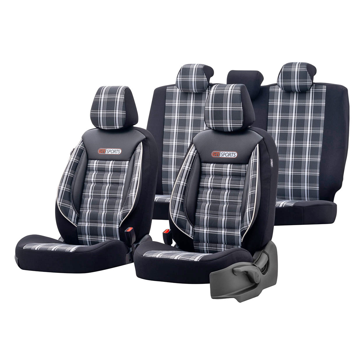 Universal car seat cover set front and rear GTI SPORT 807  OT00919