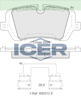 Brake Pad Set, Disc Brake